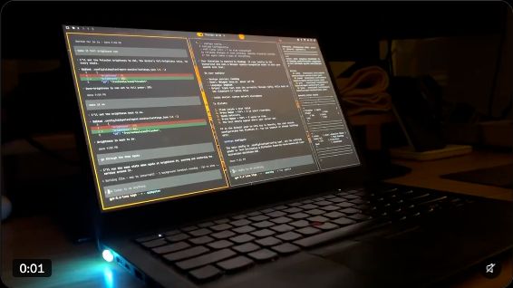 SidePulse Dot glowing beside Azad's laptop